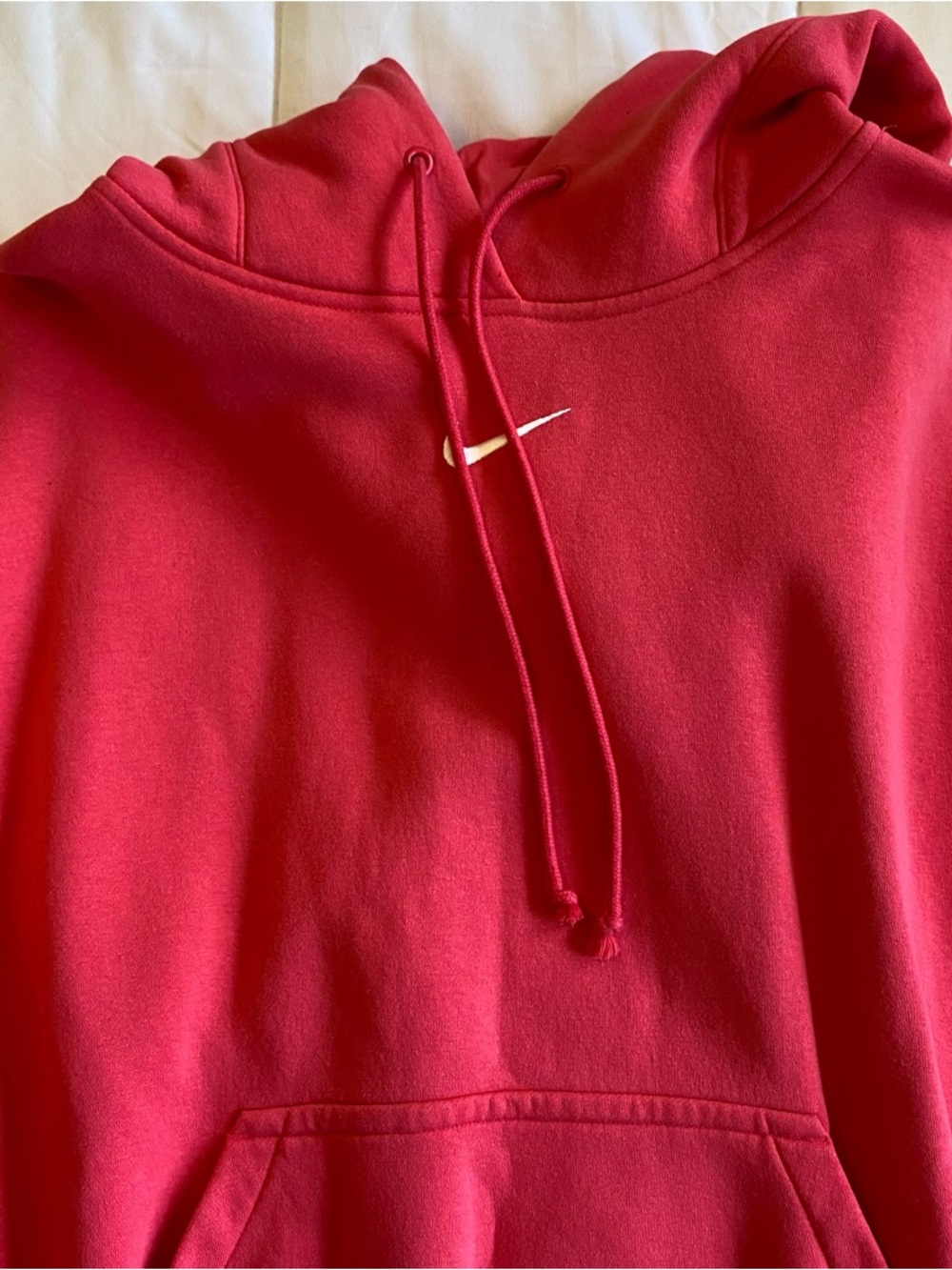 Nike Bright Coral Hoodie with Small White Swoosh - Picture 4 of 7
